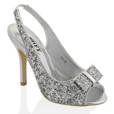 Womens Stiletto Sparkly Synthetic Glitter Bridal Slingback Sandals - Silver Glitter - C511YHM3CDV - Women's Shoes, Sandals, Heeled Sandals  #HeeledSandals #Women's #Shoes # #Sandals # #Heeled #Sandals Glitter Synthetic Sandals For Prom, Wedding Sandals With Glitter In Synthetic, Wedding Sandals With Glitter And Synthetic Material, Wedding Glitter Sandals With Synthetic Material, Silver Synthetic Slingback Sandals For Party, Bridal Party Shoes, Sparkly Party, Womens Stilettos, Slingback Sandals