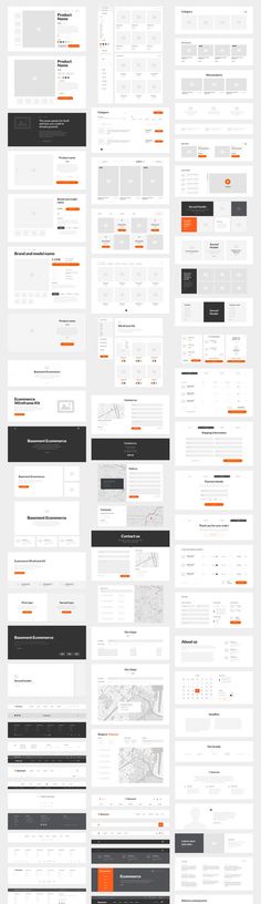 a large number of different types of webpages and layouts are shown in this image