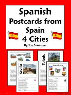 spanish postcards from spain 4 cities