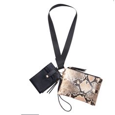 Inc International Concepts Amanda Wristlet & Card Case Lanyard New In Packaging Color Black & Tan Snake Print Product Details Listed In Pictures Versatile Wristlet With Adjustable Strap For Daily Use, Black Wristlet With Key Leash For Everyday Use, Black Wristlet With Adjustable Strap For Daily Use, Wallets With Adjustable Strap For Everyday Use, Adjustable Wristlet With Card Slots For Everyday Use, Adjustable Pouch Wristlet For Everyday Use, Adjustable Bags With Card Slots For Everyday Use, Adjustable Wallet With Wrist Strap For Daily Use, Adjustable Wristlet With Removable Pouch