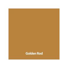 the golden rod logo is shown on a brown square with white lettering in front of it