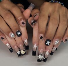 hello kitty edgy nails Bf And Gf Matching Nails Halloween, Matching Nail Ideas For Couples, Halloween Matching Couple Nails, Bc Gf Matching Nails, Fem Masc Matching Nails, Couples Matching Hair Color, Boy And Girl Matching Nails, Wlw Matching Nails