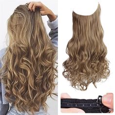 Category:Extension; Gender:Women's; Quantity:1 PCS; Occasion:Party Evening Wear,Daily Wear,Party / Evening,Vacation,Birthday; Age Group:Adults; Hair Extension Type:Pre Looped; Hair Material:Synthetic Hair; Texture:Curly; Length:20 inch; Heat Resistant:Yes; Listing Date:08/03/2023; Can Be Permed:No; Unit Weight:0.288 Headband Hair Extensions, Fake Hair Pieces, Wire Hair Extensions, Hair Stayl, Brown With Blonde Highlights, Hair Extension Clips, Straight Hair Extensions, Long Hair Extensions, Halo Hair Extensions