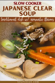 Japanese Clear Soup Recipe: A Delicate And Flavorful Broth Miso Soup Ingredients, Chicken Broth Soup, Broth Soup, Soup Homemade, Vegetable Soup Healthy, Clear Soup, Soup Ingredients, Soup Healthy, Soup Chicken