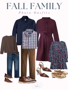 an image of fall family photo outfits