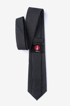 This not-so-basic basic tie a must for your professional wardrobe. Featuring a tight pattern of polka dots, the Gregory tie will elevate your next workday look from meh to exceptional. Black Standard Tie For Business Casual, Classic Polka Dot Ties For Business, Polka Dot Standard Tie For Business, Elegant Black Business Casual Ties, Elegant Black Ties For Business Casual, Black Suit And Tie Accessories For Business Casual, Polka Dot Ties For Black Tie Events, Polka Dot Ties For Black Tie Occasions, Polka Dot Business Ties