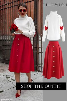 Free Shipping & Free Returns. Up to 30% Off. Heart and Soul Patched Knit Sweater. @cristinasurdu#womenfashion #clothing #sweater #warm #chic #datingoutfit #falloutfit #winteroutfit Soul Patch, Chic Outfit Ideas, Led Dress, Outfit Ideas For Women, Fashion Buyer, Valentine's Day Outfit, Heart And Soul, Chic Outfit, Beautiful Skirts