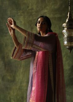 Begum Pret | Purple Dia Kurta Set | INDIASPOPUP.COM Traditional Wedding Pants With Embroidered Border, Traditional Pants With Intricate Embroidery For Designer Wear, Festive Wedding Pants With Embroidered Border, Festive Embroidered Border Pants For Diwali, Traditional Pants With Embroidered Border For Festivals, Traditional Pants With Embroidered Border For Eid, Festive Pants With Embroidered Border For Festivals, Blouse Yoke, Personal Shopping Service