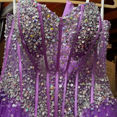 Beautiful Purple Dress Comes With Hoop Petticoat. Has A Corset Back. It’s A Size 10, But Could Be Larger Or A Bit Smaller. Will Also Include The Handmade Bouquet. Hoop Petticoat, Handmade Bouquet, Prom Dress Color, Handmade Bouquets, Corset Back, Purple Dress, Petticoat, Quinceanera, Color Purple