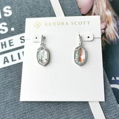 Brand New With Dust Bag Kendra Scott Lee Drop Earrings 0.63"L X 0.38"W On Earwire Brand New With Dust Bag Silver Plated Over Brass Dichroic Glass Kendra Scott Lee Earrings, Silver Kendra Scott, Glass Drop Earrings, Bag Silver, Dichroic Glass, Kendra Scott Jewelry, Kendra Scott, Silver Plate, Silver Plated