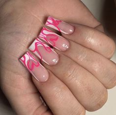 Monochromatic Nails, Drip Nails, Work Nails, Classy Acrylic Nails, Acrylic Nails Coffin Pink, Long Square Acrylic Nails