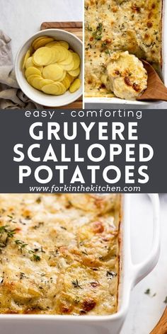 an easy and comforting gruyere scalloped potatoes recipe