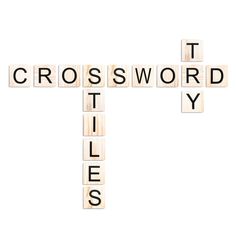 scrabbled crossword spelling on white background with words that spell out the word'crossword city '