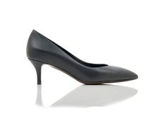 Joan Oloff Shoes | Callie in Black Artisan Craft, Nappa Leather, Arch Support, Call Me, Soft Leather, Stiletto Heels, Kitten Heels, Arch, Heel Height