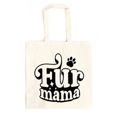 Looking for a cute tote bag to carry all your essentials this summer? This cute Fur Mama Bold bag will be perfect to add to your collection. Perfect for a day at the beach or every day life! Fun Tote Beach Bag, Fun Everyday Tote Beach Bag, Fun Canvas Bag For Everyday Use, Fun Canvas Gift Bag For Everyday Use, Fun White Tote Bag, White Fun Tote Bag, Fun Canvas Bags For Everyday Use, Playful Tote Beach Bag For Shopping, Fun Tote Beach Bag For Shopping