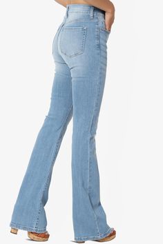 A bootcut silhouette balances your figure and creates mile-long legs in stretch-denim jeans gently faded for a perfectly worn-in look. This mid-rise pair has a touch of stretch and is whiskered and distressed for a lived-in feel. Complete this casual pair for polish with a fitted top.Whiskered, faded, mild distressed, stretch denim bootcut jeansZip fly with button closure, five-pocket silhouette, belt loops, mid riseFitted through hip and thigh; boot-cut opening, Versatile stone washFits true to Denim Bootcut Jeans, Flared Denim, Stylish Jeans, Hip Ups, Thigh Boot, Free Style, Fitted Top, Denim Flares, Boot Cut Jeans