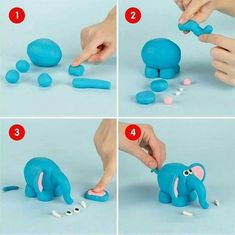 step by step instructions to make an elephant toy