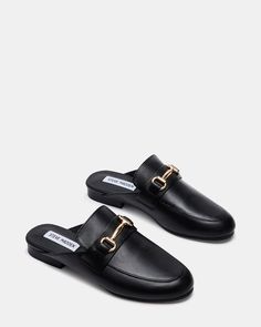 Luxury Slip-on Mules For Work, Chic Mules For Workwear, Chic Fall Mules For Workwear, Chic Fall Workwear Mules, Chic Horsebit Detail Slip-on Loafers, Elegant Loafers With Horsebit Detail, Chic Formal Mules For Fall, Classic Flat Mules For Fall, Elegant Slip-on Mules For Work