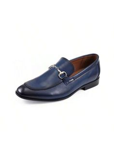 Embark on a fashion adventure with Amali's Marco mens navy loafers. Designed for the daring individual, these slip on loafer dress shoes exude stylish comfort that cannot be matched. Featuring a striking metal bit buckle and high-quality faux leather, our mens navy loafers elevate any upscale event, from exclusive clubs to elegant weddings. Make the Marco slip on loafer dress shoes your go-to for special occasions and elevate your fashion game!Uncover Exemplary ExcellenceTake risks with Marco me Semi-formal Slip-on Loafers With Buckle Closure, Navy Blue Dress Shoes, Mens Dress Loafers, Navy Loafers, Mens Slip On Loafers, Blue Loafers, Elegant Weddings, Bit Loafers, Dress Loafers