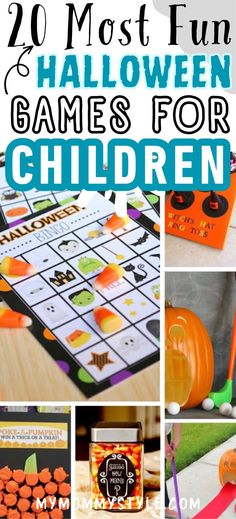 halloween games for children that are fun and easy to make with the help of their parents