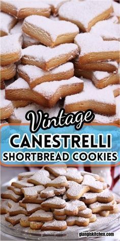 vintage canestrella shortbread cookies are on display