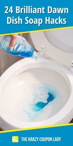 a person is pouring soap into a toilet with the lid open and water coming out