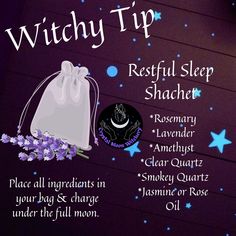 Sleep Bag Witchcraft, Spell Bag For Sleep, Sleep Sachet Spell, Restful Sleep Spell, Spell For Sleep, Sleep Altar, Sleep Satchel Witchcraft, Sleep Spell Sachet, Good Sleep Spell