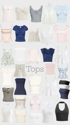 #top #shirt #mode #outfit Different Types, Dresses, White