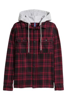 Mens Fashion 50s, Flannel Outfits, Hooded Flannel, Purple Hoodie, Muslimah Fashion Outfits, Sweatshirt Fabric, Red And Black Plaid