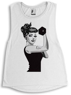 "\"Modern Rosie the Riveter\" Flowy Muscle Tank Top - Pick Color Who run the world? GIRLS! Colors: Mauve, Green Olive Heather, White Sizes: S, M, L, XL Polyester & Viscose Blend Super Soft and Comfy" Fitted Sleeveless T-shirt For Workout, Sports Tank T-shirt With Graphic Print, Athleisure Tank T-shirt For Sports, Sleeveless Graphic Gym Tops, Moisture-wicking Tank T-shirt For Gym, Sleeveless Graphic Print Workout Top, Stretch Graphic Print Tank Top Athleisure, White Graphic Print Tank Top For Gym, Stretch Graphic Print Athleisure Tank Top