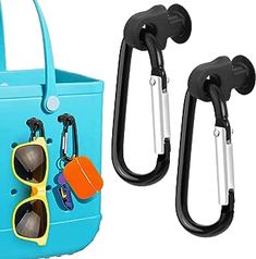 2pcs Key Holder for Bogg Bag, Accessories for Bogg Bags Original X Large, Insert Charm Carabiner Keychain Compatible with Bogg Bag Beach Tote Bag for Finding Your Keys In Your Bogg Bag Quickly Rubber Bags, Bag Accessories Diy, Keychain Hook, How To Make Purses, Bag Hook