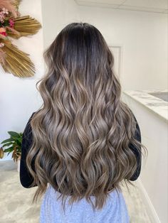 Ash Honey Balayage, Ashy Dimensional Balayage, Ashbrown Haircolor Highlights, Partial Blonde Balayage, Soft Money Piece Hair, Brown With Ash Blonde Highlights, High Balayage