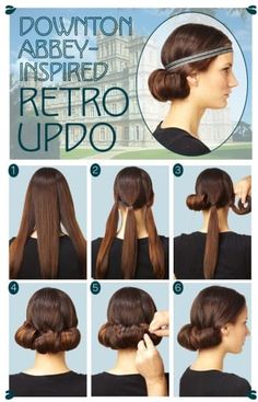 1920s Long Hair, Sanggul Modern, Flapper Hair, Gatsby Hair, 1920s Hair, Easy Updo, Updo Tutorial, Peinados Recogidos