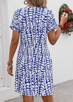 Printed Casual Dresses, Shift Dresses, Evening Dresses Short, Cotton Blends Dress, Vestido Casual, Spring Tops, Types Of Dresses, Long Coat, Short Tops