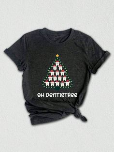 Celebrate the festive season with our delightful **Oh Dentistree Shirt**! This unique **Holiday Shirt** is perfect for dental professionals and enthusiasts alike, making it an ideal **Gift For Dentist**. Whether you're shopping for a **Dentist Student** or a seasoned pro, this shirt is sure to bring smiles all around. Adorned with whimsical **Funny teeth** illustrations, the design cleverly combines a love for dentistry and Christmas, embodying the spirit of the season. The **Christmas Dentist** theme shines through with vibrant colors and fun elements, making it a standout addition to any holiday wardrobe. Perfect for holiday parties or cozy family gatherings, this shirt is a great way to show off your pride in the **Dentist Life** while celebrating with style. Pair it with your favorite Dental Christmas Shirts Svg, Dental T Shirts Design, Dental Christmas Shirts, Dentist Student, Christmas Dental, Dental Shirt, Teeth Illustration, Gift For Dentist, Dental Shirts