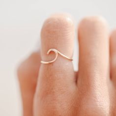 Wave Ring Wave Ring, Earring Necklace, Handmade Ring, Ring Earrings, Necklaces Bracelets, Heart Ring, Gold Filled, Silver Gold, Gold Rings