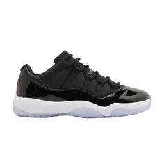 Find JORDAN 11 Retro Low 'space Jam on Editorialist. The Air Jordan 11 Retro Low ‘Space Jam’ is based on the high-top AJ11 of the same name, featuring a black ballistic mesh upper with a tonal patent leather mudguard. Rope laces feed through webbing eyelets for a secure fit, while the back heel is marked with a stylized ‘23’ and Jumpman logo. Supporting the sneaker is a white Phylon midsole, fitted with full-length Air-sole cushioning and an exposed carbon fiber plate. A translucent rubber outsole utilizes herringbone traction pods for superior grip. Jordan 11 Space Jam, Jordan Alexander, Air Jordan 11 Retro Low, Red Jordans, Jordan 11 Retro Low, Jumpman Logo, Air Jordan 3 Retro, Air Jordan 5 Retro, Air Jordan 11 Retro