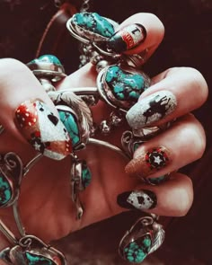 Punchy Nails, Cleaning Nails, Red Dice, Bucking Horse, Luminous Nails