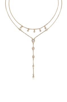 Draped in Bezel Crystal Lariat Necklace Set Gold Opal Jewelry, Tiktok Clothes, Gold Wedding Necklace, Silver Braided Ring, Prom Jewelry Sets, Gold Necklace Wedding, Gold Drop Necklace, Expensive Jewelry Luxury, Back Necklace