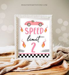 Speed Limit Race Car Sign Pink Race Car Birthday Party Girl Sign Two Fast Birthday 2nd Birthday 2 Curious Car Decor Download PRINTABLE 0424 Two Fast Birthday Pink, Growing Up 2 Fast Birthday Theme Girl, Girls Race Car Birthday Party, Two Fast Two Furious Birthday Girl, Two Fast Two Curious Birthday Party Girl, 2 Fast 2 Furious Birthday Party Girl, Girl Race Car Birthday Party Ideas, Two Fast Birthday Girl, Pink Race Car