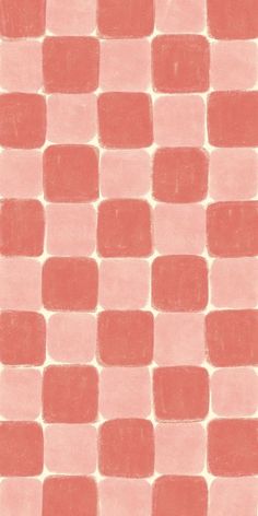 an orange and pink checkered tile pattern