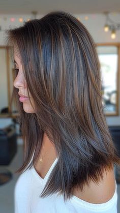 21 Gray Hair Color Ideas That Will Make You Love Your Look | Lookosm Embracing Gray Hair, Curly Silver Hair, Hair Styles Long Hair, Gray Hair Color Ideas, Gray Hair Color, Long Bobs, Long Hair Ponytail, Layered Haircuts For Medium Hair, Brunette Hair With Highlights