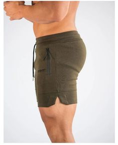 Men's Running Gym Shorts Breathable Elastic Waist Quick-Drying Shorts – Atom Oracle Summer Gym Shorts Squat Proof, Squat Proof Gym Shorts For Summer, Sporty Short Khaki Athletic Shorts, Green Athletic Shorts With Pockets For Gym, Athleisure Stretch Khaki Shorts, Stretch Athleisure Khaki Shorts, Stretch Khaki Athleisure Shorts, Stretch Khaki Shorts For Athleisure, Khaki Athleisure Shorts