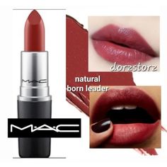 Mac Matte Lipstick *Natural Born Leader* / .10 Oz / New In Box Plus A Free Gift Mac Liquid Lipstick, Mac Lady Danger, Born Leader, Mac Lipgloss, Frosted Lipstick, Matte Lipstick Colors, Mac Lips, Makeup Mac, Mac Matte Lipstick