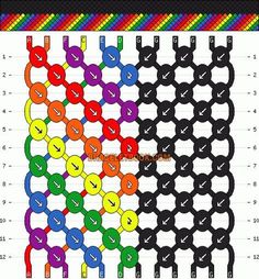 an image of a colorful pattern with numbers on it