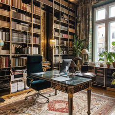 65 Dramatic Home Office Havens: Embracing Byzantine Majesty with Maximalist Drama