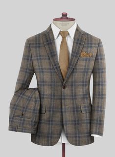 Embark on a sophisticated journey by donning our Loro Piana Ciole Wool Silk Suit. Besides, the suit is made from a luxe blend of wool and silk fabrics, which interprets a delicate, airy feeling leading to a pleasing smooth touch, with a dash of glow with a check design over brown hues. Moreover, reignites the bold styles that effortlessly adopt a sense of freedom while the precise tailoring grants iconic chic fashions to master the off-duty look and formal incidents.  Choice of the Elite, Loro P Brown Wool Business Suits, Elegant Unstitched Long Sleeve Suit For Workwear, Elegant Fitted Unstitched Suit With Long Sleeves, Elegant Formal Silk Unstitched Suit, Elegant Silk Unstitched Suit, Elegant Silk Unstitched Suit For Formal Occasions, Elegant Long Sleeve Semi-formal Unstitched Suit, Timeless Silk Suits, Timeless Fitted Silk Suit