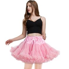 PRICES MAY VARY. ✿【Soft Material】-- The puffy tulle petticoat skirt feature 2 layers tulles which is very soft, plus one layer of soft lining to prevent it from scratching your sensitive skin. ✿【Puffy Tutu Skirt Feature】-- The pleated tutu skirt has elastic waistband, which could be stretched to fit a range of sizes. Satin ribbon bow at waist is just for decoration and cannot be adjusted. ✿【One Size Tutu Skirts】-- Skirt waist: 19.5"-35.5", standard length: 15.7" (above knee length), The length o Skirt Puffy, Tulle Petticoat, Petticoat Skirt, Tutu Skirts, Tulle Tutu Skirt, Satin Ribbon Bow, Dance Shorts, Lounge Lingerie, Dress Shapes