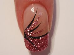 Nail Design Video, Fingernail Designs, Finger Nail Art, Long Nail, French Nail Designs, Glitter Nail Polish, Nail Polish Designs, Gel Nail Designs