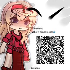 a qr code for an anime character